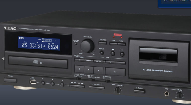 Product review: Blog Teac Cassette Sounds Deck | Richer Blog Player AD850 Richer & Sounds - CD