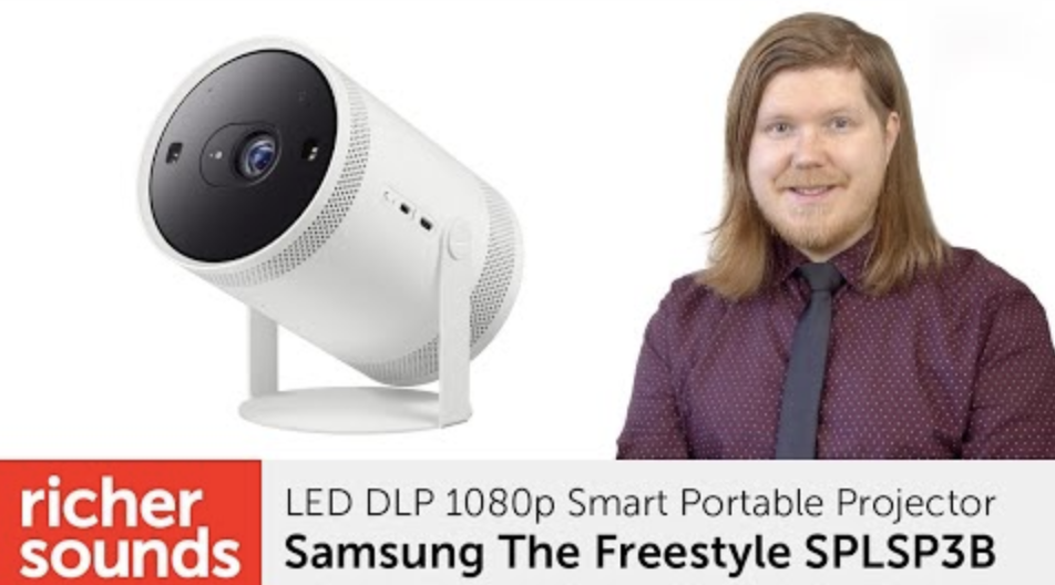 Product video Samsung The Freestyle SPLSP3B projector Richer Sounds